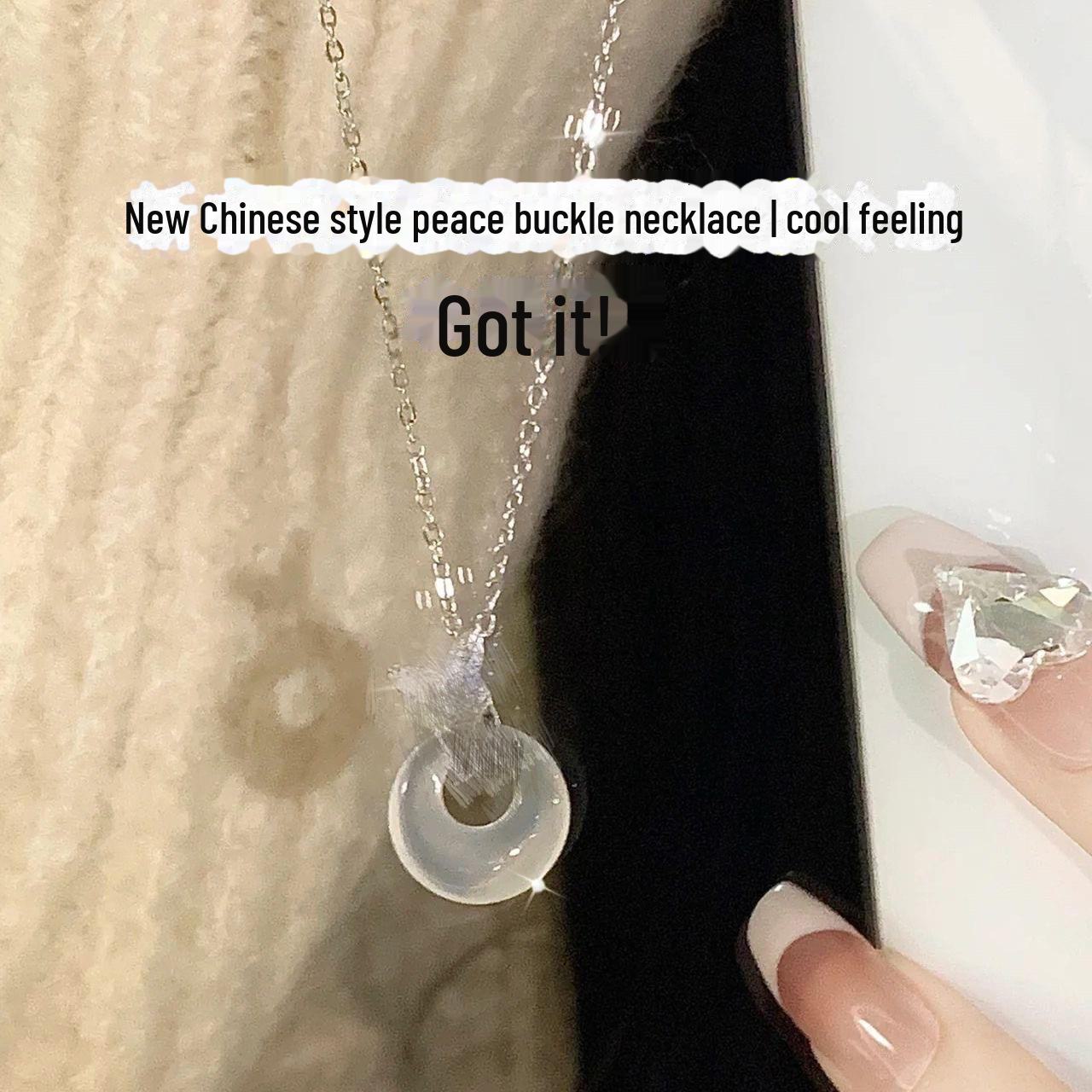 

Керамическое ретро-колье в стиле дзен для женщин - ручная работа, цепочка на ключицу Niche