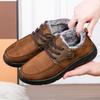 Classic Retro Brown Men Short Boots 2025 New Winter Plush Warm Comfortable Cotton Shoes Trend Outdoor Work Casual Sports Shoes