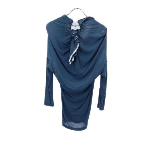 YOHJI YAMAMOTO+NOIR Long sleeve design Cut 3 Blue Women Used