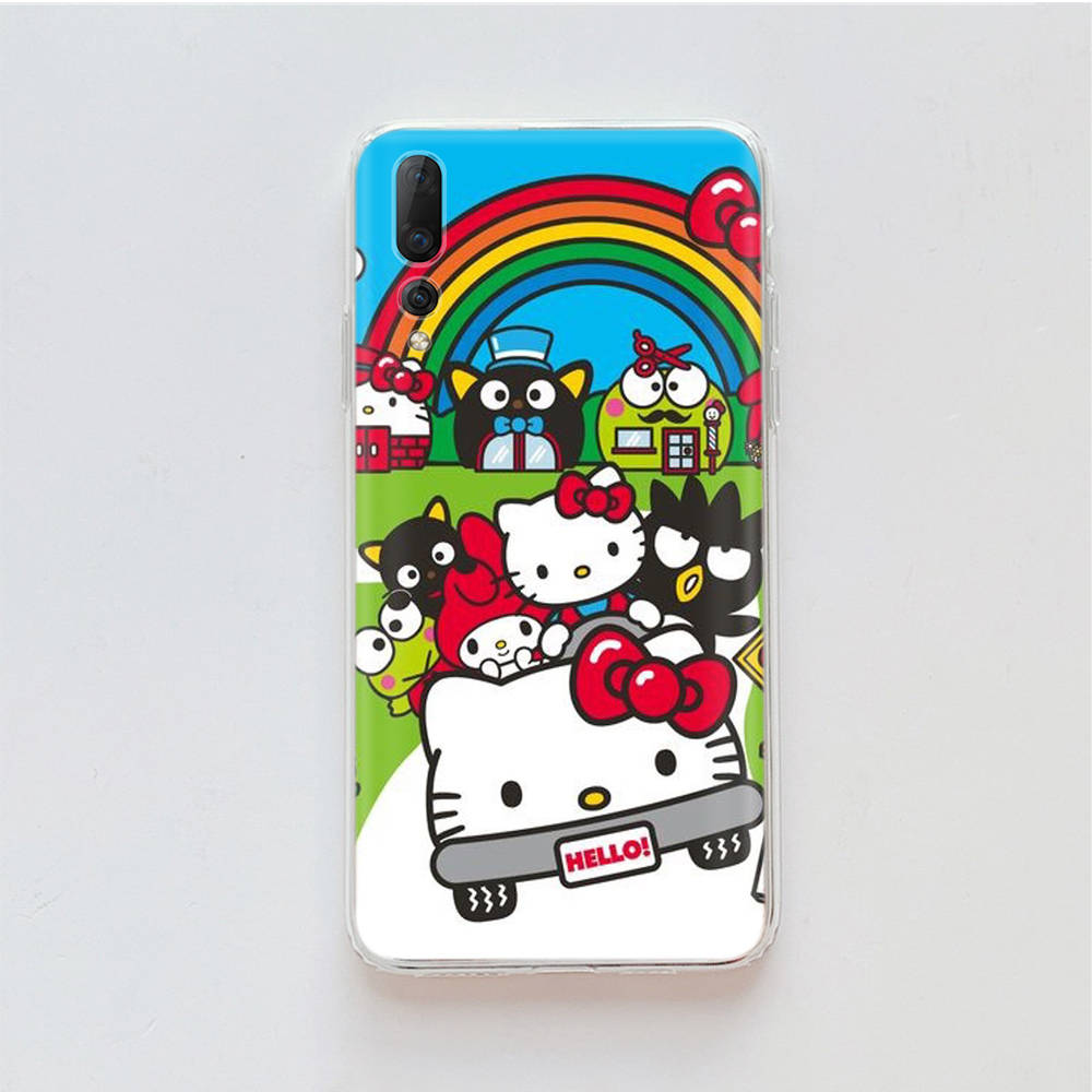 Transparent Case for Samsung A04 A14 A23 M33 M53 Realme 10 9 C35 C55 VIVO X80 Infinix Hot 30 Note 11 Tecno Spark 8P Pro L-7 Sanrio Characters