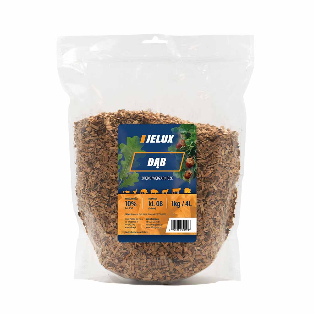 Oak Smoking Chips Grade 08 1Kg
