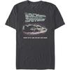 Back To the Future Mens Classic Delorean Basic Solid TeeT-Shirt