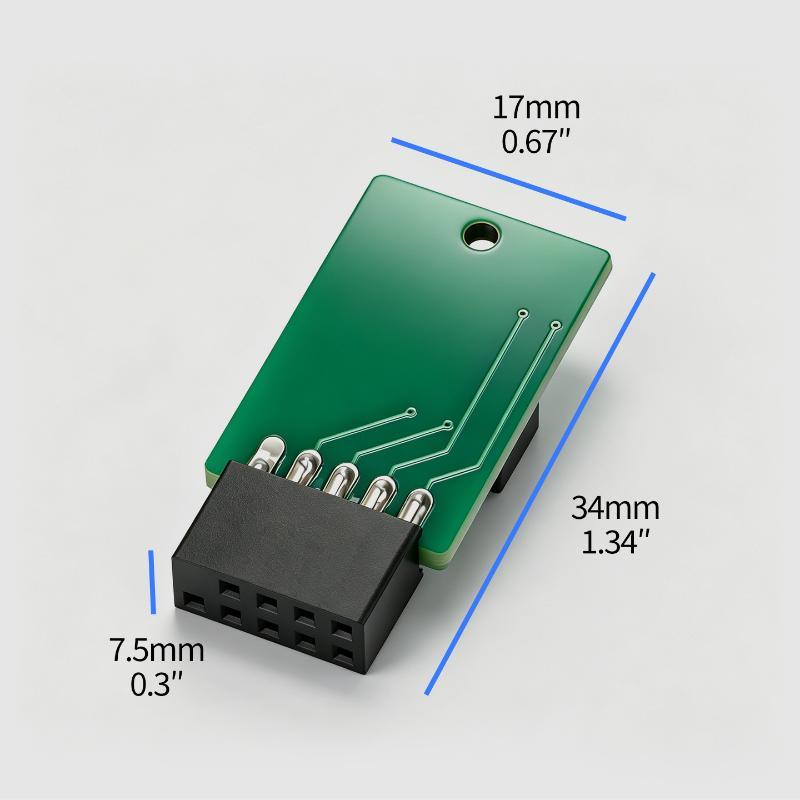 9Pin Desktop PC Power Reset Switch Module LED Indicator Motherboard Header for DIY Build Upgrade