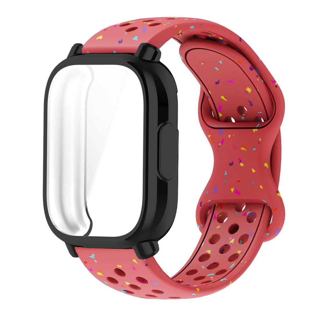 Řemínek+Pouzdro Pro Xiaomi Redmi Watch 5 active 5 Lite Ochranný Kryt Celý Displej TPU Měkký Kryt a Silikonový Prodyšný Sportovní Pásek