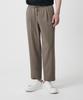 Wide Easy Elastic Waist Crop Slacks [Dusty Beige]