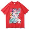 Summer Zenless Zone Zero ZZZ Aria Unisex Cotton T-shirt Trendy Harajuku Graphic Printed Top T-shirt