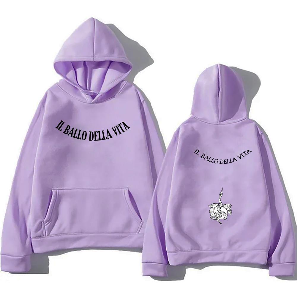 Damiano David Lustiger Little Fears Hoodie Il Ballo Della Vita Tattoo Herren/Damen Hoodies Harajuku Ästhetik Winterkleidung Sweatshirt
