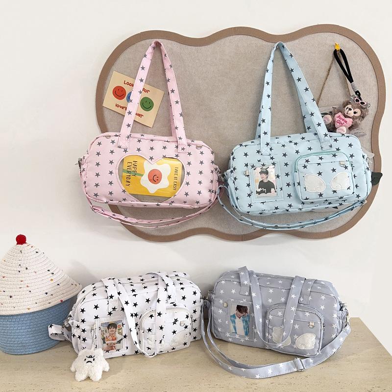 Baby bag pain bag Japanese star printed tote bag women's new shoulder bag commuting high value armpit bag