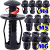Auto License Plate Fastener Expansion Screw Nut Black Carbon Steel Frame Mounting Hardware Heavy Duty Anti Rattle Weatherproof