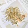 100PCS 18K Gold Plated Jump Rings 3-8mm Non Tarnish Open Jump Rings for Jewelry Making DIY Necklace Bracelet Earrings Supplies