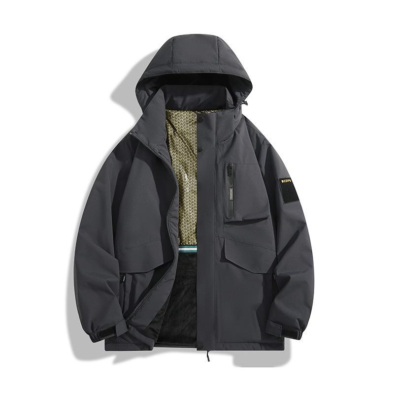 

Новая графеновая хлопковая куртка для мужчин, зимняя модная утолщенная куртка для мужчин и женщин, свободная хлопковая куртка с капюшоном для теплых топов 8XL серый