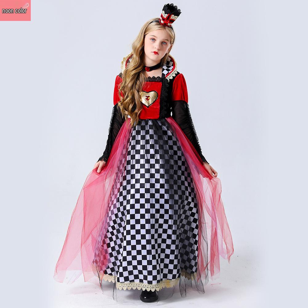 2025 Red Queen of Hearts Cosplay Costume - Alice In Wonderland Halloween Outfit