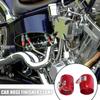 X AUTOHAUX Car Hose Finisher Clamp Car Hose Finisher Hose Connector Hex Hose for Car 4pcs Red AN18