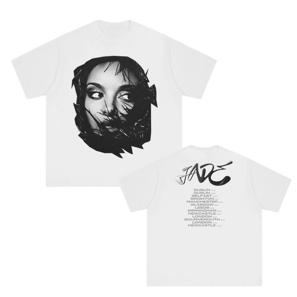 

JADE UK IRE DATEBACK TOUR TEE Jade Thirlwall Printing Women Unisex T Shirt Summer High Quality New Vintage Punk Ropa Hombre S