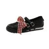 Mary Jane Black Women's Shoes New Summer Hollow Design Versatile Shallow Mouth Single Shoes Ballet Shoes