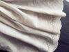 43cm wide x 180cm long vintage eyelet floral embroidered cotton lace fabric (beige)