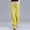 Women's High Waist Cotton Linen Lantern Pants - Spring/Autumn Loose Harem Style