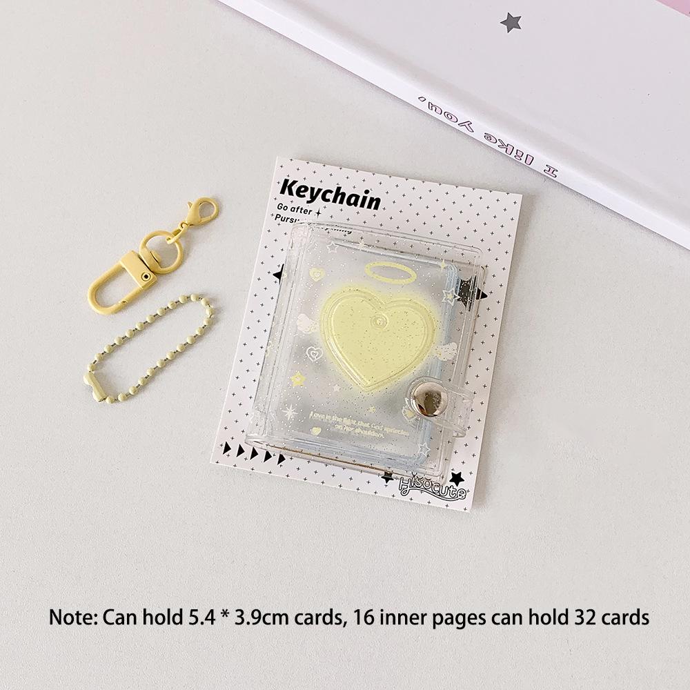 Transparent and Shiny 2-inch Card Book, Boutique Store, Keychain Pendant, Photo Album, Student Headshot, ID Photo Storage
