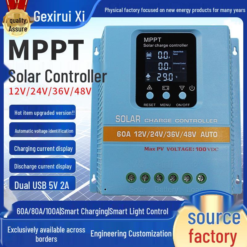 

Smart MPPT Solar Charge Controller for 12V-48V Lithium, LiFePO4, Gel, Lead-Acid Batteries Upgraded SA4860A