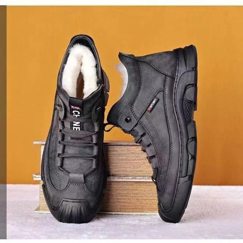 Winter New Men Cotton Shoes Outdoor Anti Slip Warm Snow Boot Fashion Soft Soled Comfortable Shoe Casual Velvet Male Shoes Botas