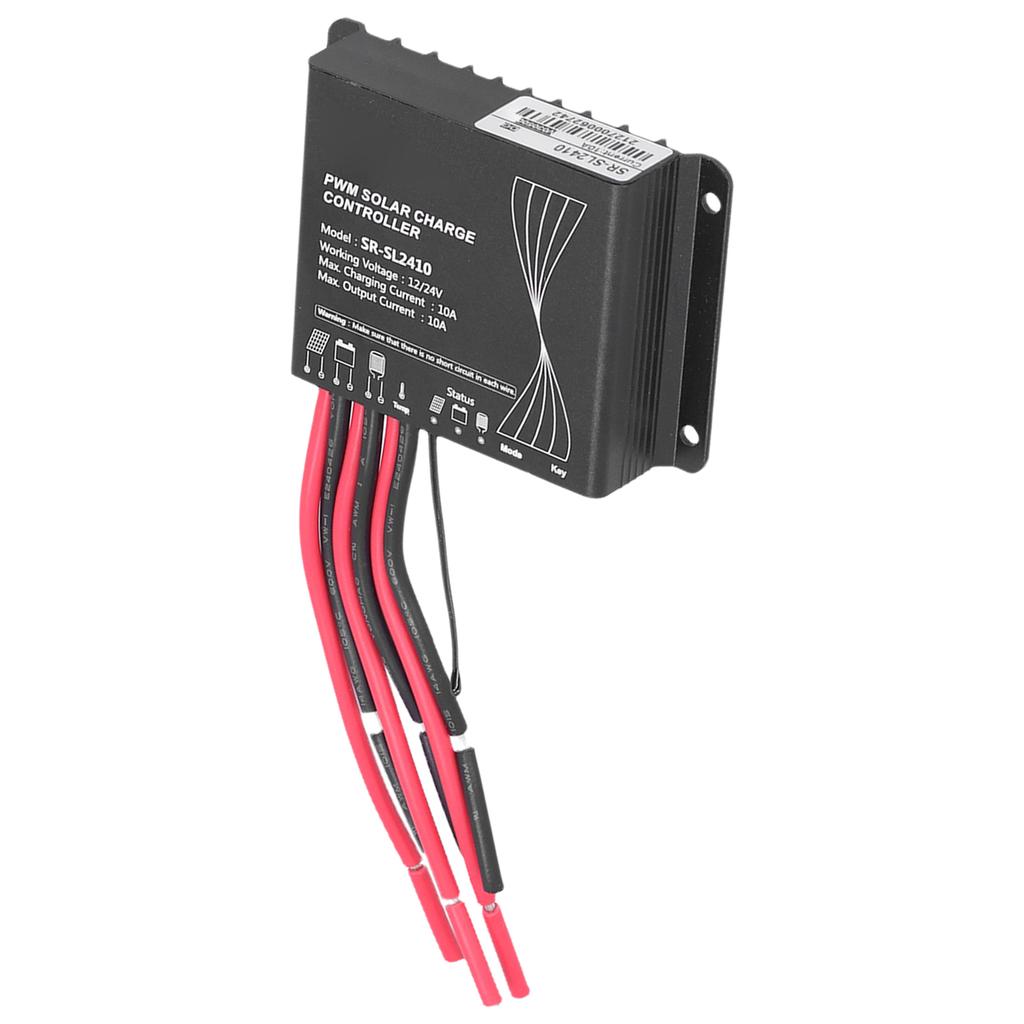 PWM Solar Charge Controller 10A Solar Panel Regulator Waterproof Energy Controller for RV Accessorie