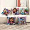 G-Gabbys Cute Dollhouse Pillowcase Toon Gift Cushion Cover Bedroom Home Sofa Chair Seat Decor Pillow Case
