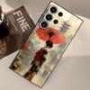 Kreskówkowy Retro Etui Dziewczyna dla Samsung Galaxy S26 Ultra S23 Note 20 8 9 10 S21 FE S20 Ultra S10 S9 S24 S25 Plus Etui Pokrowiec Telefonu