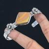 Halloween Sale Markisenform Landschaftsjaspis Stein Sterlingsilber Blume Neuer Armreif