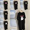 Summer Cartoon Pattern T Shirt Dress With Relaxed Fit For Casual Women