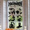 Halloween Window Clings: Skeleton, Bat, Spider & Bloody Hand Double-Sided Stickers
