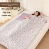 Summer Cotton Double Layer Gauze Shoulder Protector Sleeping Bag, Plus Size for Adults, Lightweight for Indoor/Outdoor Use