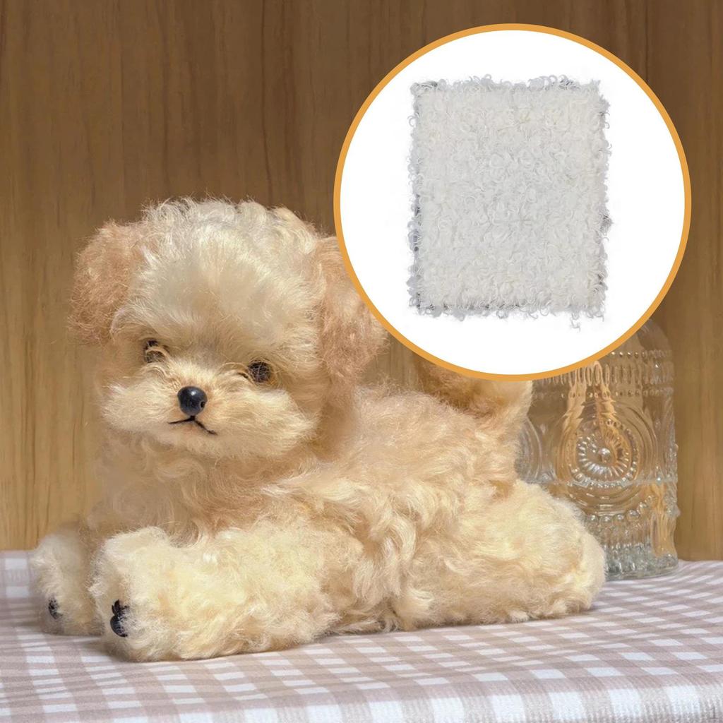 Curly Artificial Faux Cloth Fleece for Coat Upholstery Blanket Home Decor Doll Puppet Hair