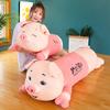 60-120CM Giant Lovely Soft Down Cotton Pig Plush Toy Stuffed Pink Pig Doll Lying Plush Piggy Pillow Birthday Gift for Girlfriend
