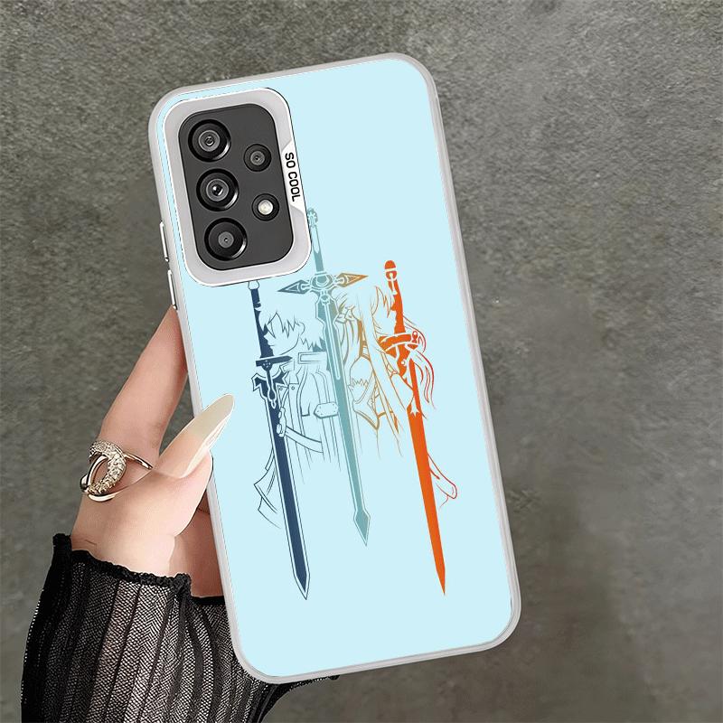 Sword Art Online Anime Shockproof Phone Case for Samsung A17 A16 A15 A14 A37 A57 A36 A56 A26 A35 A55 A25 A34 A54 A24 A13 A23 A33