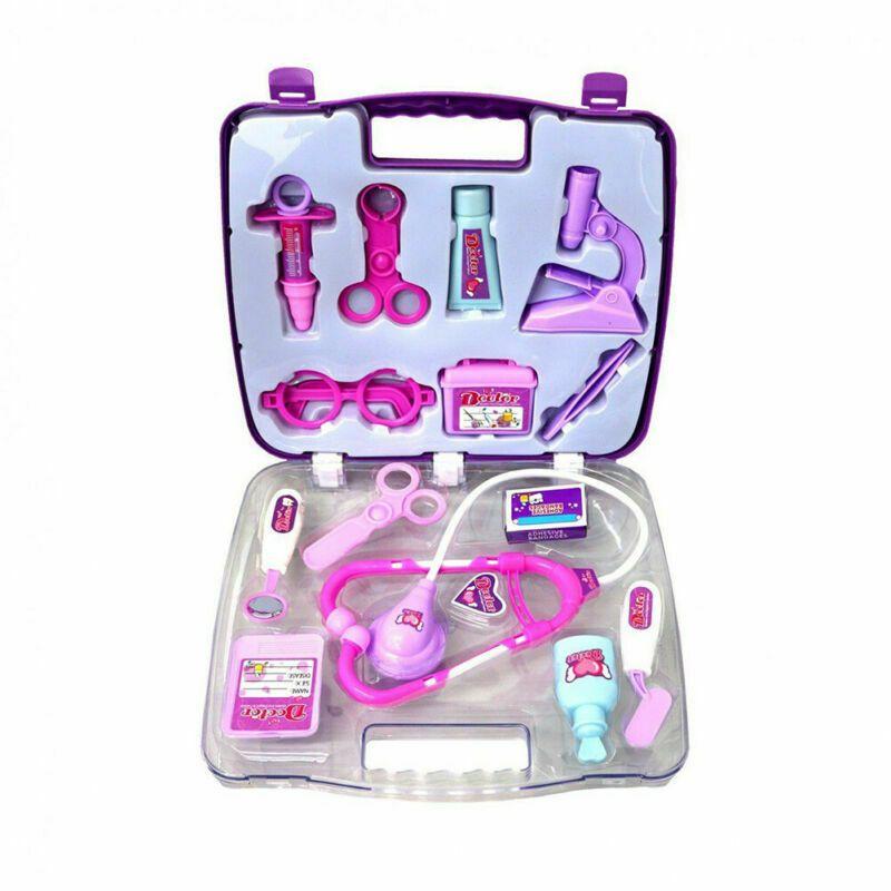 Encantador Juego de Roles para Niños Niños Doctoras Enfermeras Juguete Set Médico Kit Con Estuche Rígido Para Juego Imaginativo