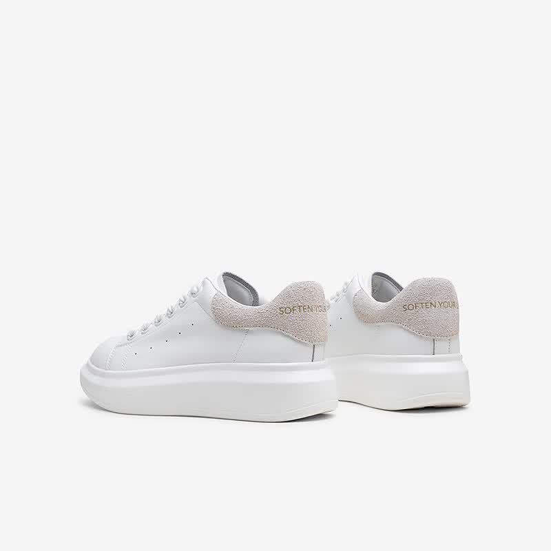 Trendy Street Casual White Sneakers for Women