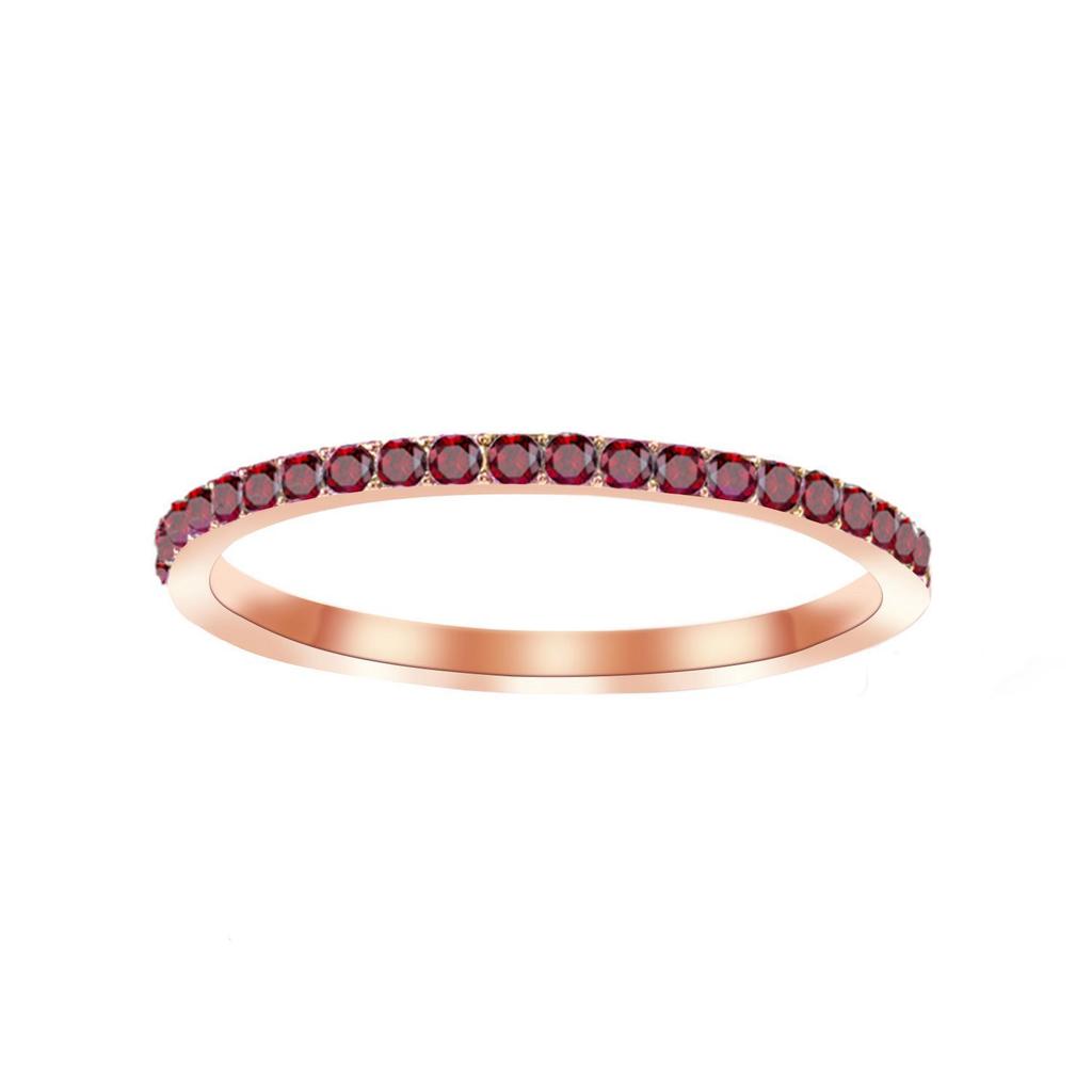 eManco European Zircon Ring: Titanium Steel Women's December Birthstone Rhinestone Finger Ring