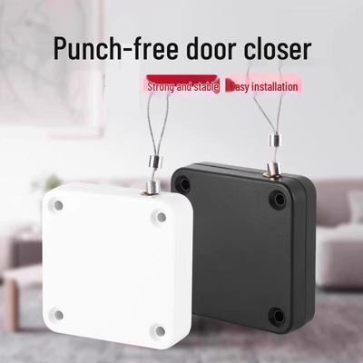 Silent Automatic Door Closer with Spring: Easy, Punch-Free Installation for Wooden Doors