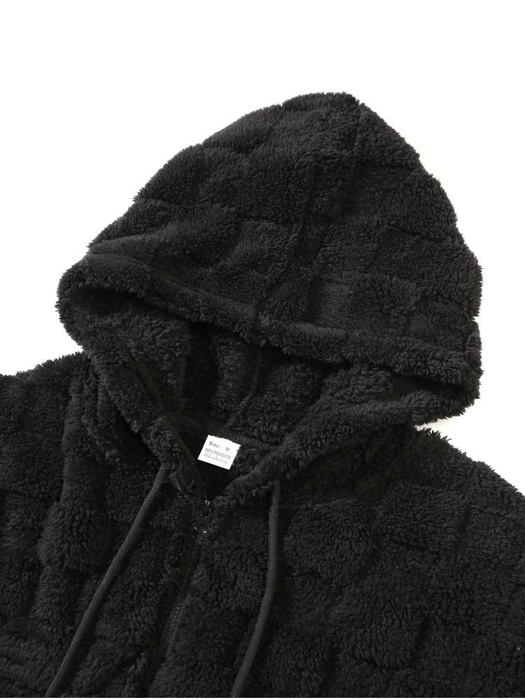 Zimní Pánská Zesílená Prošívaná Mikina s Kapucí Trend Ležérních Topů Párty Zipová Bunda Vlhkost Teplo Hřejivý Pohodlný K pokožce Prodyšné Topy