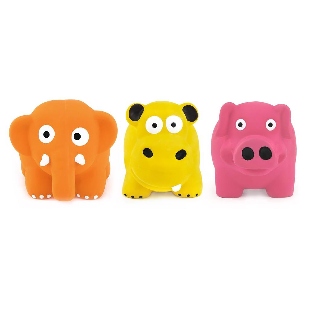 Chiwava 7cm Standing Animal Dog Toy Set with Sounds and Interactive Toys 3-Piece