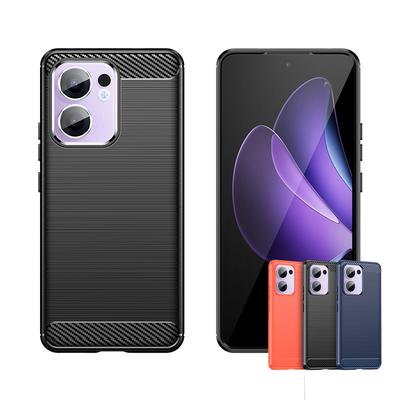 Für Reno 13F Hülle Abdeckung Reno 13F Reno13F Capas Neues Handy Stoßfänger Rückseite Stoßfest Coque Kohlefaser Weiches TPU Fundas OPPO Reno 13F