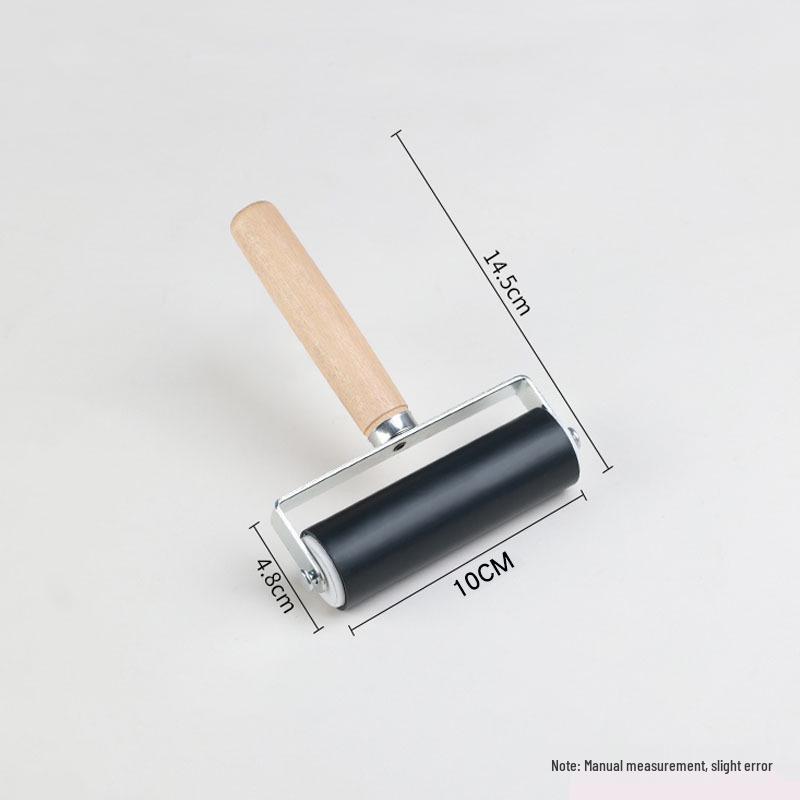 

Инструменты для трансграничной печати: Резиновый валик для краски с деревянной ручкой для гравюры на дереве