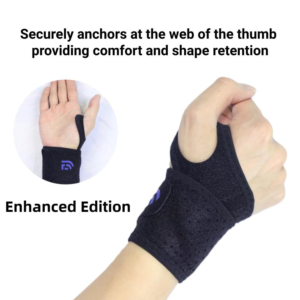 Breathable Wrist Support Brace for Gym/Work - Adjustable Compression Sleeve, Arthritis & Carpal Tunnel Relief, Sports Injury Pre