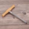 Violin/Viola Peg Hole Reamer 1:30 Taper T Handle Bridge Pin Reamer with Wood Handle Violin Making Tool Enduring