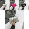 Elegant Pu Leather 2024 Spring Summer Lady's Small Handbag With Chic Quilted Texture