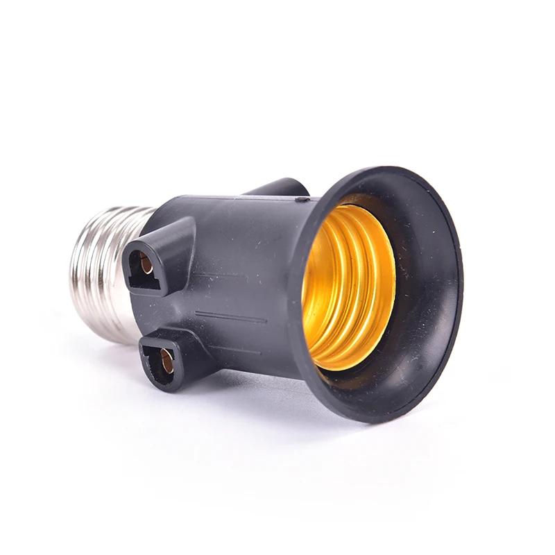 1PC PBT Fireproof E27 Bulb Adapter Lamp Holder Base Socket Conversion with EU Plug