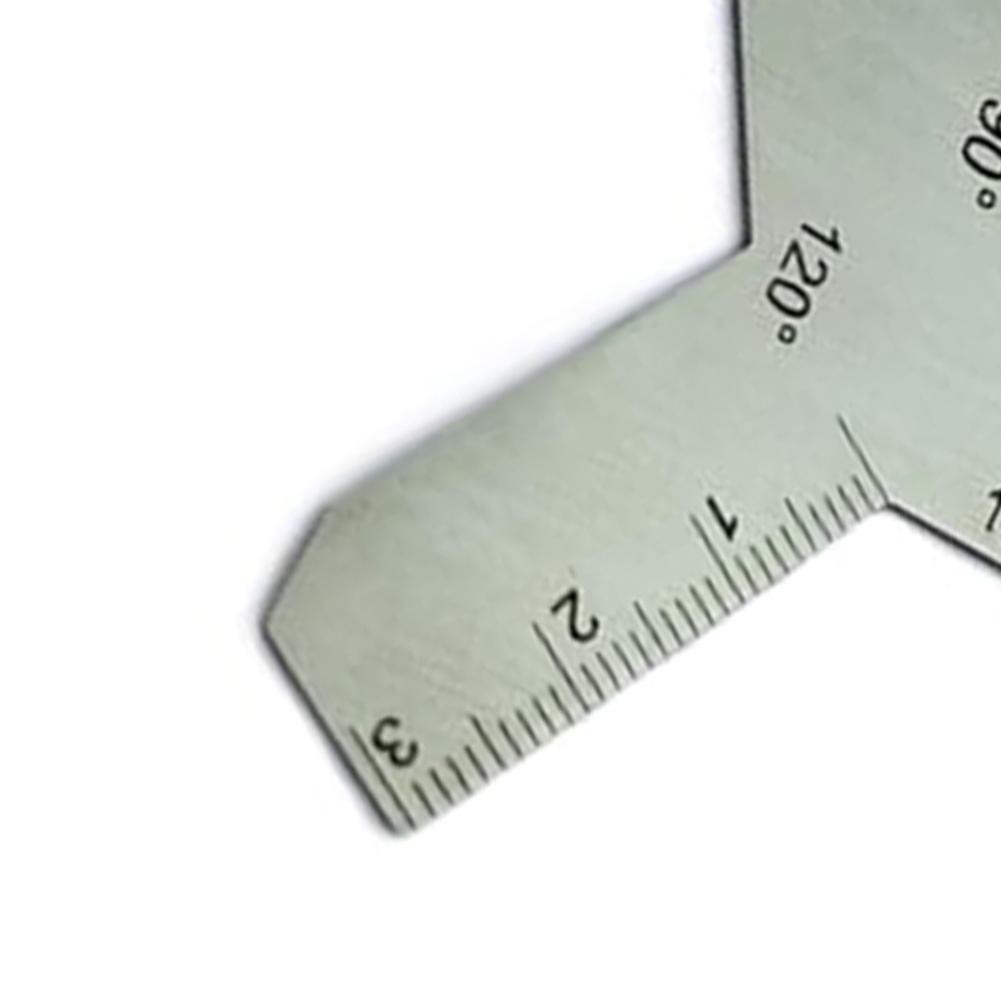 Angle Verification Tool for Drill Bits and Threads with 55 60 90 118 120 Degree Reference Faces In Lightweight Stainless Design