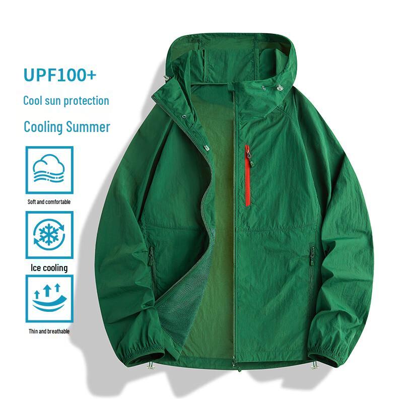 VUUG Unisex Ice Silk Hooded Sun Protection Jacket