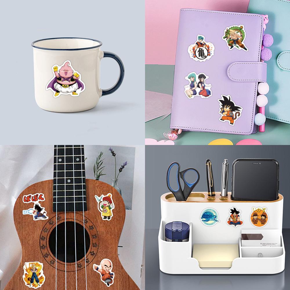 50 Dragon Ball Graffiti Stickers Cartoon Anime Stickers DIY Mobile Water Cup Suitcase PVC Stickers
