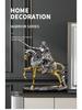 Nordic Victory Knight Resin Figurine: High-End Vintage Office Decor